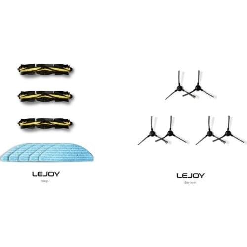 Brushes and Mop Clothes Set for Lejoy Robot Vacuum Cleaner