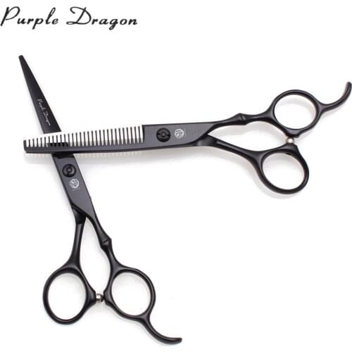 Barber Scissors Professional Purple Dragon 6.0" JP Stainless Cutting Scissors Thinning Shears Beauty Scissors Hairdressing 9030