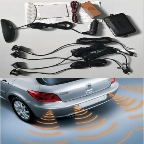 Wholesale LED Parking Sensor Kit 4 Sensors Parking system Backlight Display Reverse Backup Radar Monitor System 7Colors wireless