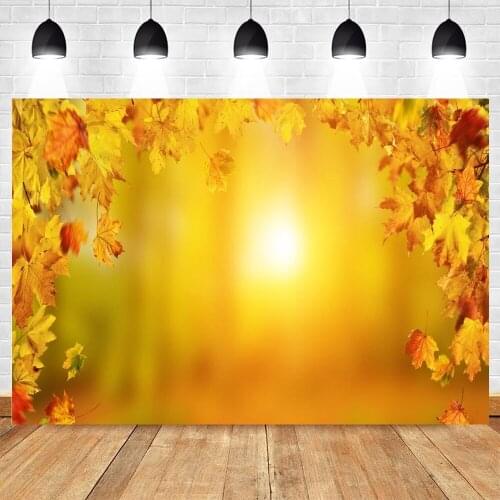 Yeele Autumn Backdrop Glitter Shine Maple Photocall Photography Baby Shower Portrait Photographic Background For Photo Studio