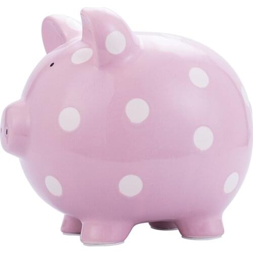 Quail 11 Inches Ceramic Piggy Bank,9 Inch Lucky Cat /pig,Large Capacity Money Bank Saving Pot Money Box for Kids,Home Decor