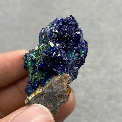 Natural azurite mineral cristal espécime da província de anhui, china