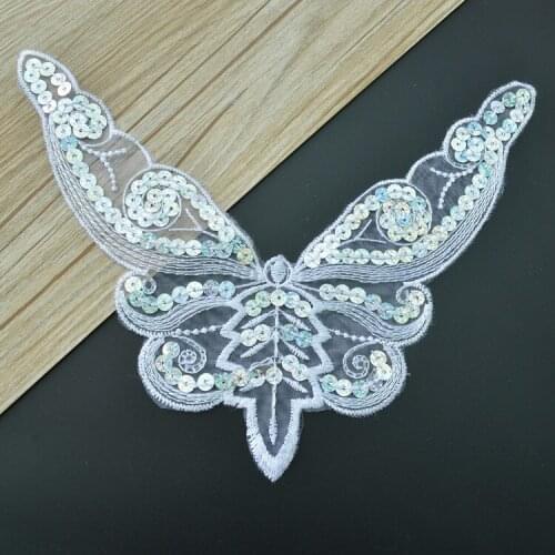 Sequin Eugen yarn butterfly embroidered cloth paste fashion personalized embroidery accessories summer thin section without glue