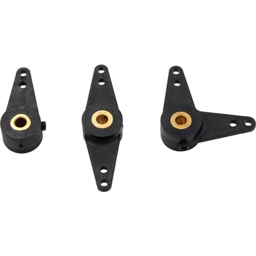 3pcs Nylon steering arm Rudder Accessories spare parts for steering-wheel 3mm hole diameter servo