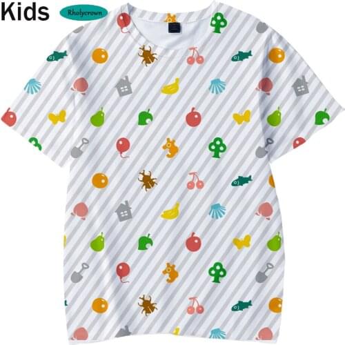 3-15 Years 3D print Animal Crossing Kids T-shirt Fashion Summer Soft t shirt Boy/girls T-shirt Kawaii t shirt