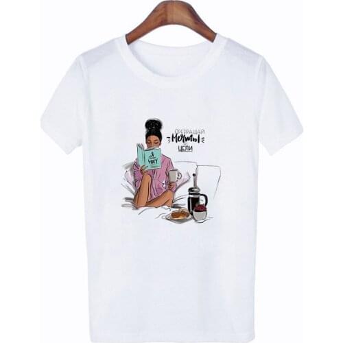 2021 Hot Spring Summer Waim Wishes printed Aesthetic Female Tee Tops Harajuku Women O-Neck Short Sleeve