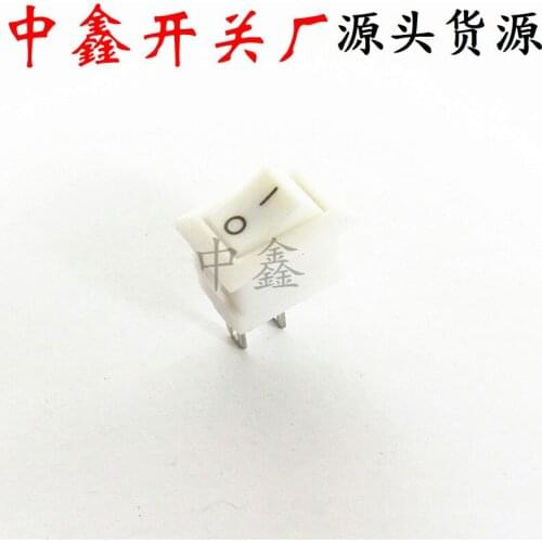 10pcs 10*15mm white boat switch Small power switch 2 gear 2 pin micro switch KCD11 3A/250V