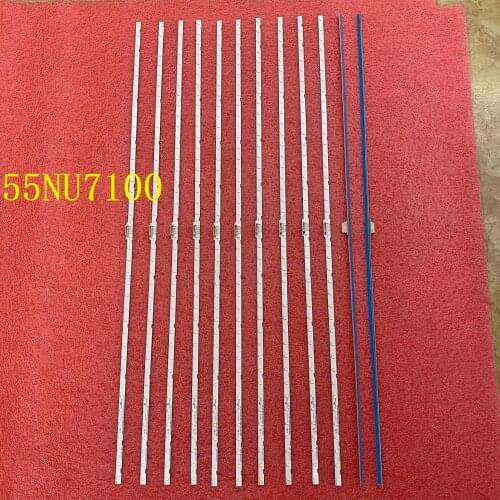 10pcs/lot LED backlight strip For Samsung 55NU7100 UN55RU7100 UE55NU7100 UN55NU7090G UE55NU7023 UE55NU7500 UE55NU7092 UE55NU7090