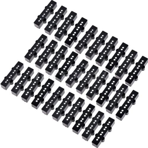 15sets Black open type Neck And Bridge pickup covers for jazz bass replacement