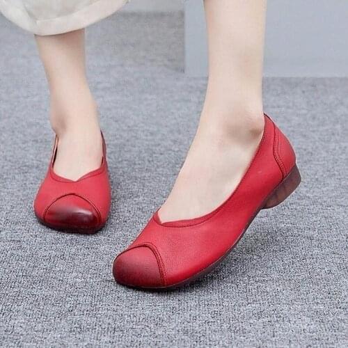 2021 European and American Fashion Womens Shoes, Retro Small Leather Shoes, Shallow Mouth Single Shoes, Woman Shoes
