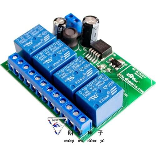4 channels Bluetooth 4.1 Relay Controller 10A by iOS Android APP Mobile Phone