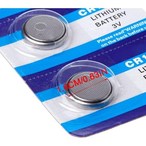 5PCS Button Battery CR1632 Lithium Coin Cell Batteries 3V LM1632 BR1632 ECR1632 CR 1632 Electronic Watch Toy Remote