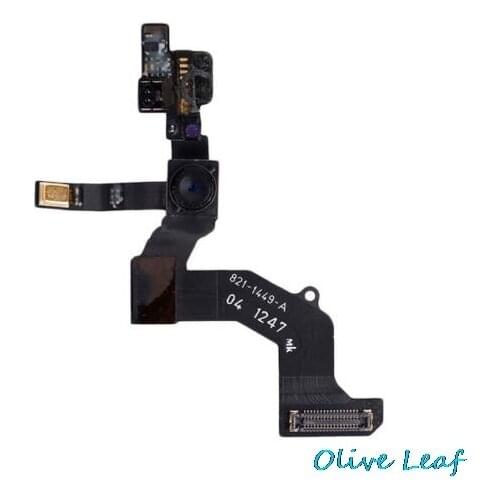 For iPhone 5 5G Front Facing Camera Cam Replacement With Flex Ribbon Cable Sensor Light Microphone Mic Flex Cable Assembly