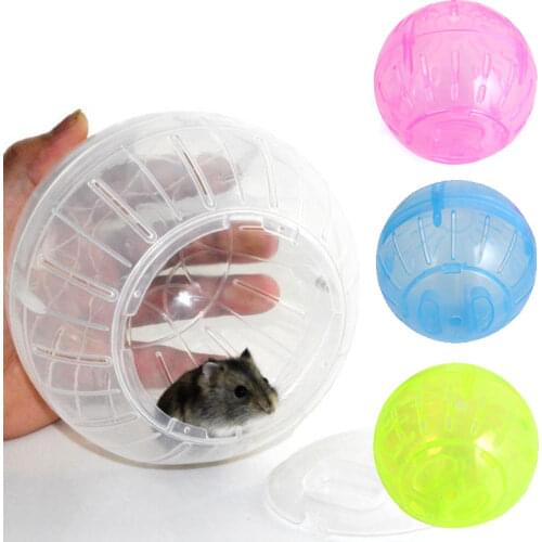 Hamster Running Balls Toy Solid Plastic Hamster Accessories Funny Small Animal Ground Jogging Toys Fitness Rodent Mice Cage Toy