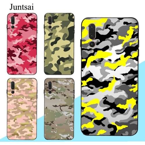 Camo Camouflage Pattern Case For Huawei P20 P30 P40 Pro P10 Lite Mate 10 20 30 Lite P Smart 2019 Z