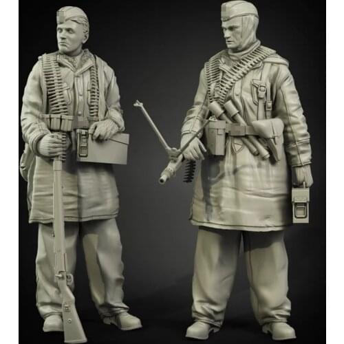 1/35 Resin Figure Model kits 2 figures Unassambled Unpainted 270