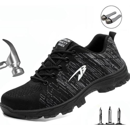 Top Sale Men And Women Safety Boots outdoor Breathable Mens Shoes Steel toe Wear-resistant Workers Sports Shoes Safety Shoes