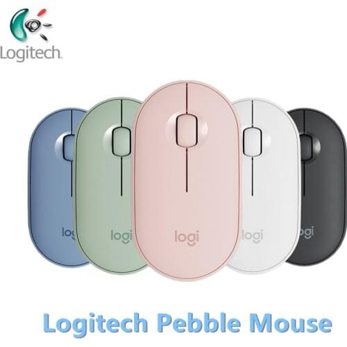Logitech Pebble M350 Wireless Bluetooth Mouse Original Mini&Thin 1000DPI 100g High Precision Optical Tracking Unifying Colorful
