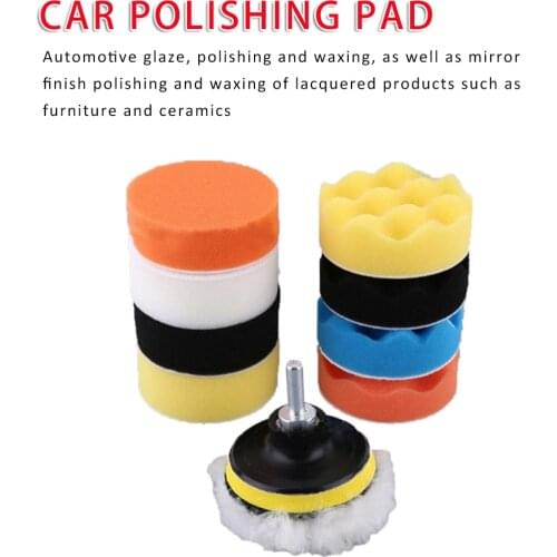 10Pcs/set 3 inch/80mm polishing pad polishing pad kit, suitable for automotive polishing machine Psds M10 threaded 2021 NEW