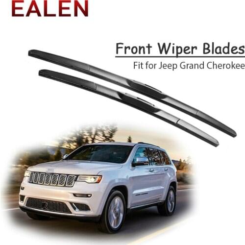 EALEN For Jeep Grand Cherokee WJ WK WK2 2018 2017 -2000 Original replace Accessories 1Set Rubber Car Front Wiper Blade Kit