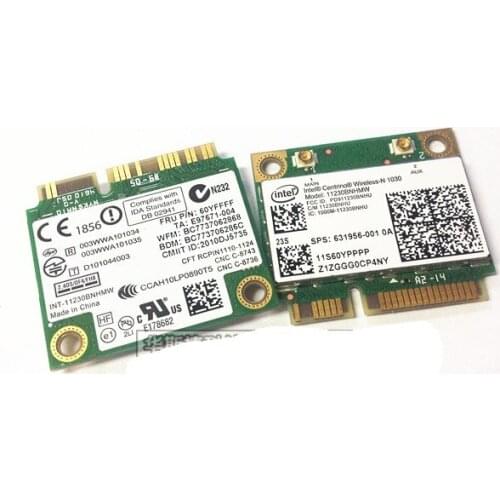 NEW Network Card For Intel Centrino Wireless-N 1030 11230BNHMW Half MINI PCI-E WIFI for Bluetooth-compatible 3.0 For IBM