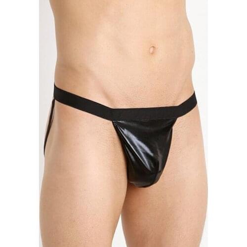 New underwear Private customv BOYTHOR Sexy briefs Black leather Super elastic underwear Perfect body shape