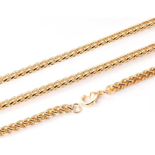 ASON 1pc 5mm 316L Stainless Steel Gold Necklace Women Necklace Men Jewelry Accessories Women/Men Punk Jewelry For Gift Wholesale