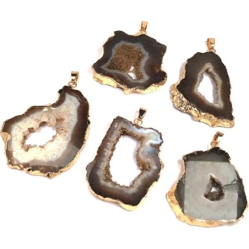 Natural Stone Pendants Irregular Stone Gems Pendants for Jewelry Making Charms DIY necklace earring accessories Reiki Healing