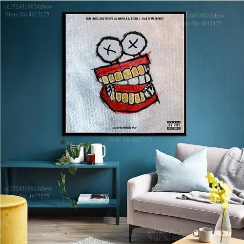 Rich The Kid Poster Rapper Singer Music Album TAlk to Me The World Is Yours Canvas Painting Wall Art Poster and Print Home Decor