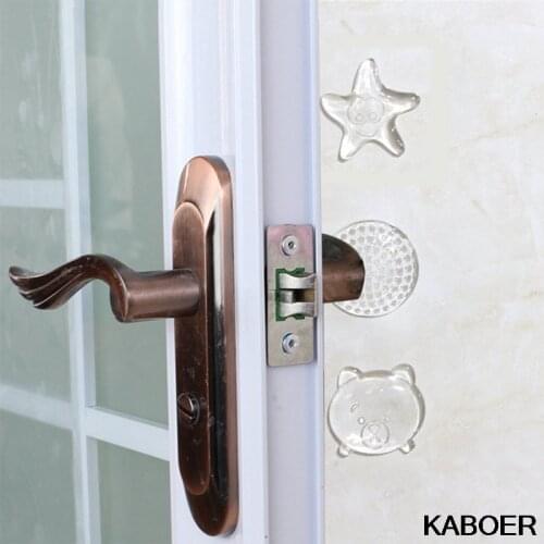 1Pc Protection Baby Safety Shock Absorber Door Handle Bumpers Security Rubber Door Stoppers Wall Starfish Shape Protectors