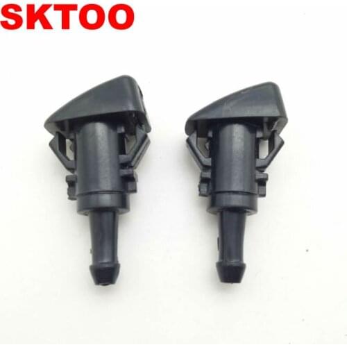 SKTOO For Chrysler 300C Sebring front windshield water spout cover wiper spray nozzle spray nozzles cool Wei(Double hole)