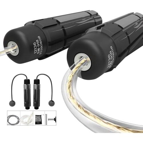 Fitness Speed Weighted Jump Rope Professional Skipping Ropes Bearings Anti-Slip Handles For Sports Workout MMA Training Boxing