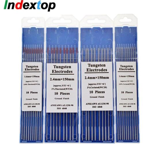 Best Tungsten Electrodes Welding rods 1.0 1.6 2.0 2.4 3.0 3.2 4.0mm WT20 WC20 WL20 WL15 WZ8 WP WY20 WR20 Tig Rods