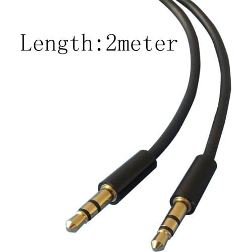 2m 6ft 3.5mm AUX AUXILIARY CORD Male to Male Stereo Audio Cable for PC MP3 CAR