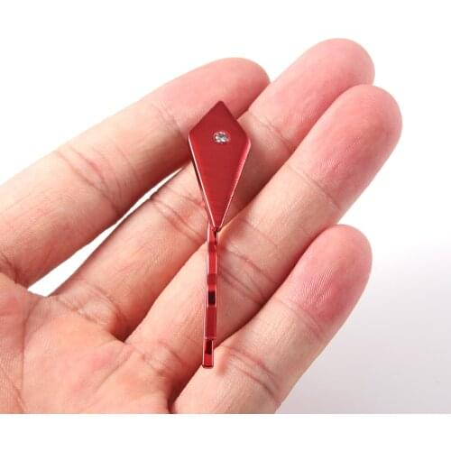 2021 EDENS ZERO Rebecca Hair Clip Pin For Women Red Geometric Crystal Hairpin Headwear Hair Styling Accessories