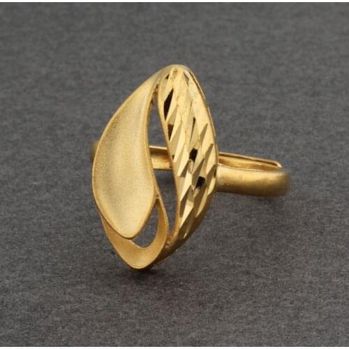 Simple Geometric Open Ring Fashion Gold Color Finger Ring for Women Statement кольцо Jewelry Party Gift 2021