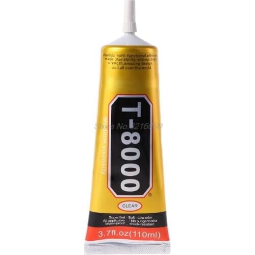 110ml Super Strong Industrial T8000 Liquid Glue Auto Rubber Leather T-8000 Adhesive Textile Cloth Touch Screen Whosale&Dropship