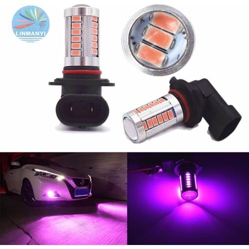 2Pcs H8 H119005 P13W 9006 LED Fog Lights 5630 SMD 33 LED Auto Fog Lamp Drving Light Bulb For Ford White Ice Blue dc12v