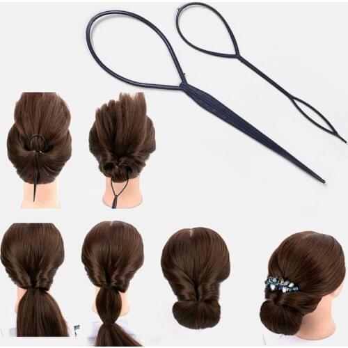 2pcs Fashion Tail Hair Braid Hair Tools Ponytail Tools Maker Styling Tool Korean Style Hair Styling Tools Hair Accessories