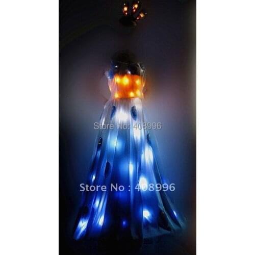 2012 New style light up LED dress/cocktail dress/Carnival costumes/Peacock design clothing