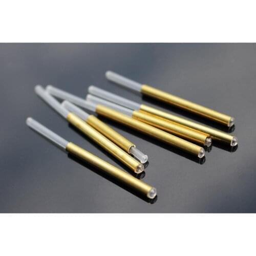 Tigofly 40 pcs 4 sizes Tube set Golden Brass Metal Plastic Tube Kit Tube Fly Tubing Fly Tying Tubes Materials