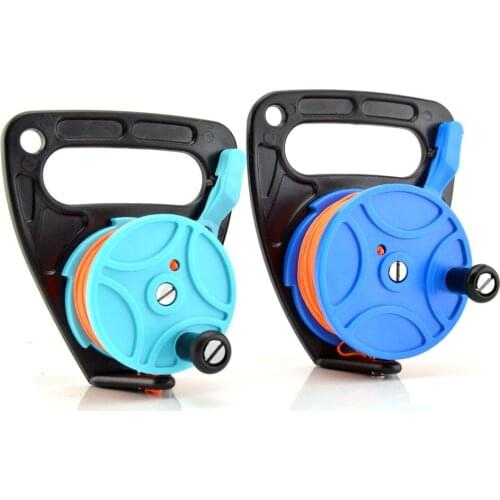 46M 83M Scuba Choice Diving Multi Purpose Diving Reel Spool Finger Line Retractable Reels With Thumb Stopper For Snorkeling