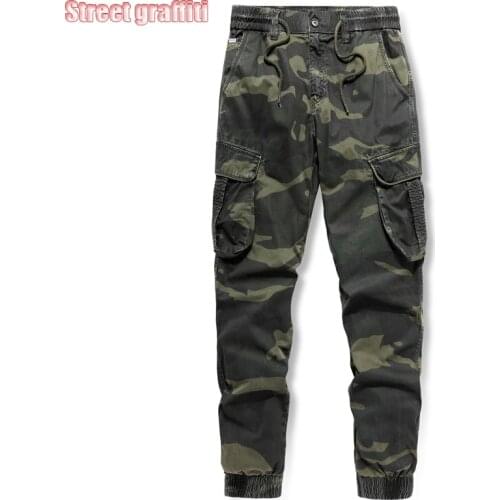 Cargo Pants Men Streetwear 2021 New Casual Fashion Military Style Trousers for Men Harajuku Hip Hop Training Joggers Mens Pants
