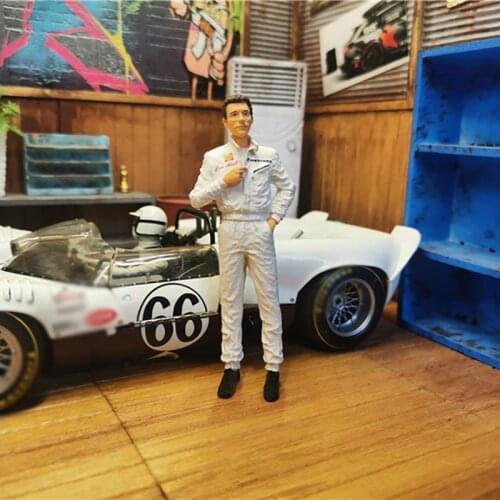 CMC Super Car Racer Doll 1/18 Scale Models Simulation Static Mini Resin Dolls Model Toys Collection Display Vehicle Accessory