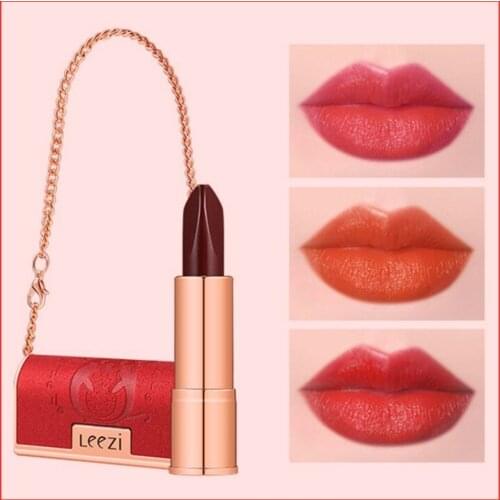 Leezi 3 Colors In 1 Lipstick With Exquisite Packaging No Fade Durable Lip Stick Various Mixed Match Styles Lip Makeup TSLM1
