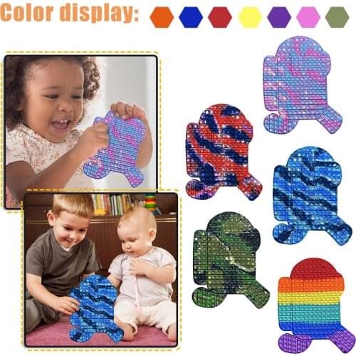 Fidget Toy 46cm Large Space Desk Sensory Decompression Toy Children And Adults Silicone Tie-dye Fidget Advent Calendar Cheap