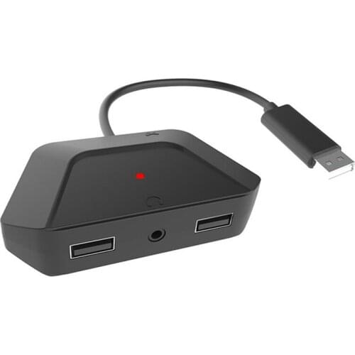 JYS Support 3.5Mm Headset Mouse Keyboard Converter Adapter With 3.5Mm Audio Jack For Nintendo Switch Converter