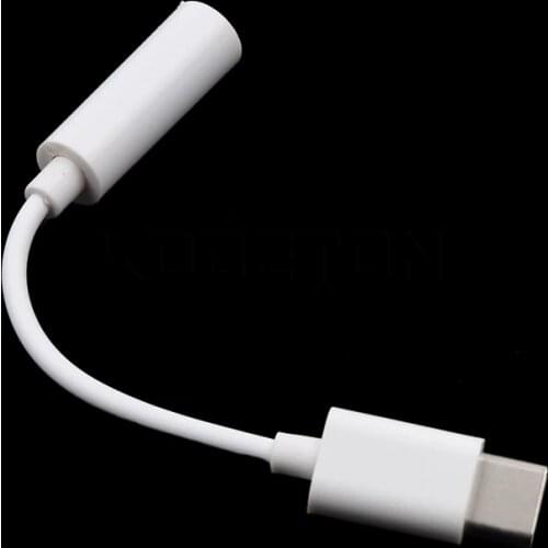 Kebidumei 2017 New USB 3.1 Type C Adapter to 3.5mm Earphone Headset Speaker Cable Audio Adapter Converter Cable For Letv LeEco