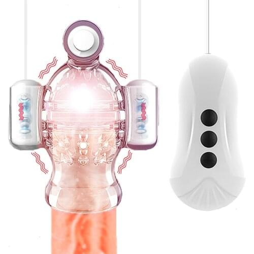 Penis Glans Massager Delay Lasting Trainerr Male Masturbator Sex Products Stimulator Bullet Vibrator Sex Toys For Men 18