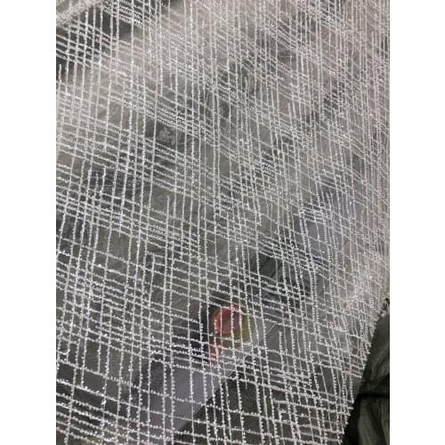 Fashionable lots of beads with High Quality SYJ-3319 African French Lace Fabric Embroidered tulle net lace